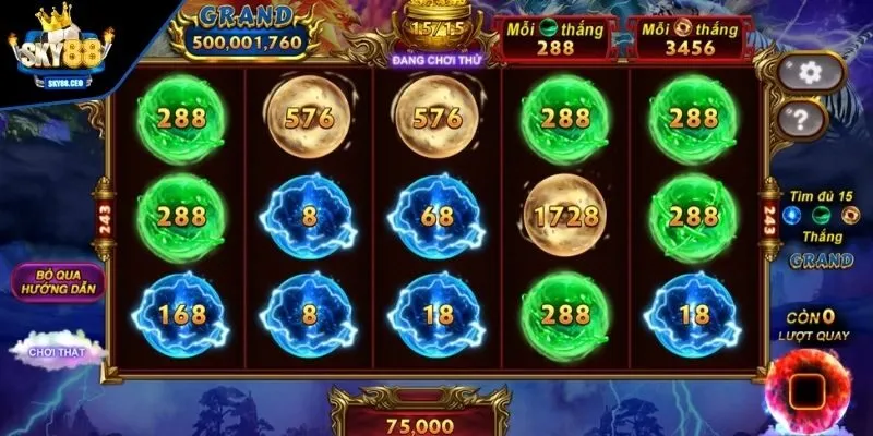 Thống kê xác suất xuất hiện của các biểu tượng quan trọng